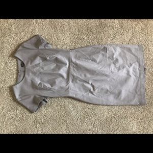 banana republic size 6 grey fitted dress